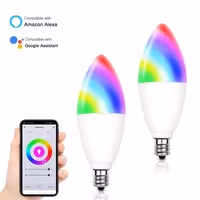 LED ljuslampa -Smart Bulb WIFI RGB - E14, 5W