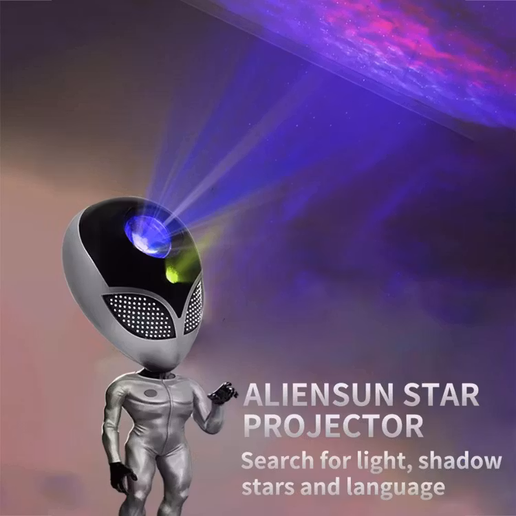 Alien Nattlampa - Galaxy lampor med röstfunktion