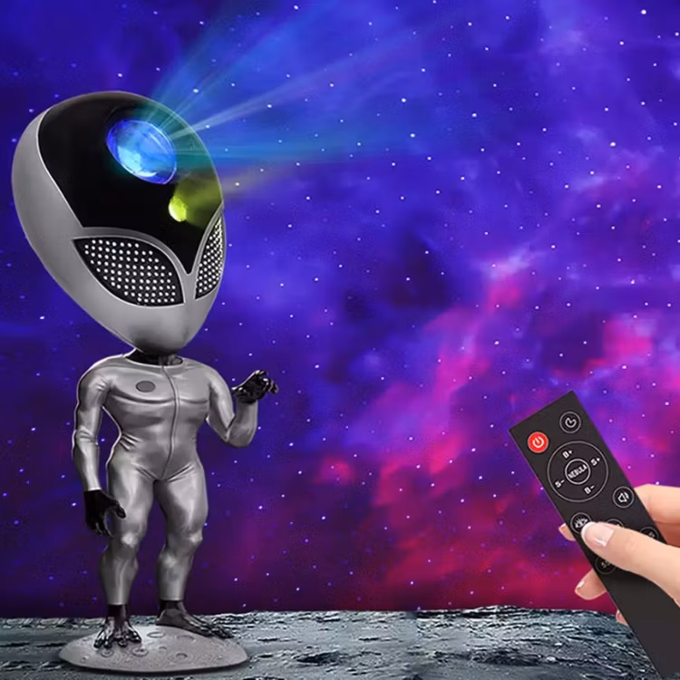 Alien Nattlampa - Galaxy lampor med röstfunktion