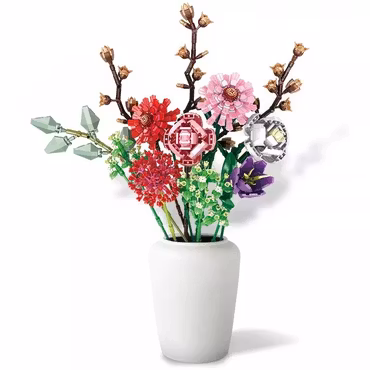 Blommor bukett växter byggstenar Kit 1237 st
