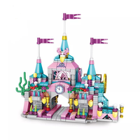 Princess castle -12 in 1 educational construction building brick block toys-Christmas gift