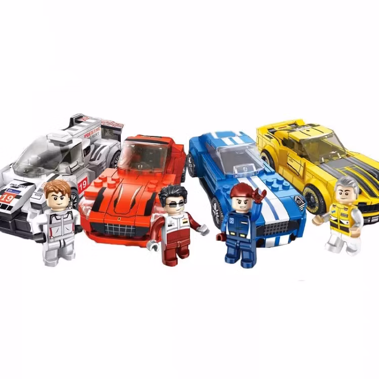 Racing Car 3 Shapes Bricks Toy Building Blocks Children Educational Toys