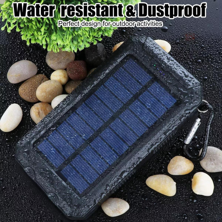 Utomhus mobil laddare, med solceller Powerbank- 20000mAh
