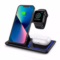 Trådlös laddstation 3 i 1 för Apple Iphone, i Watch och Airpod