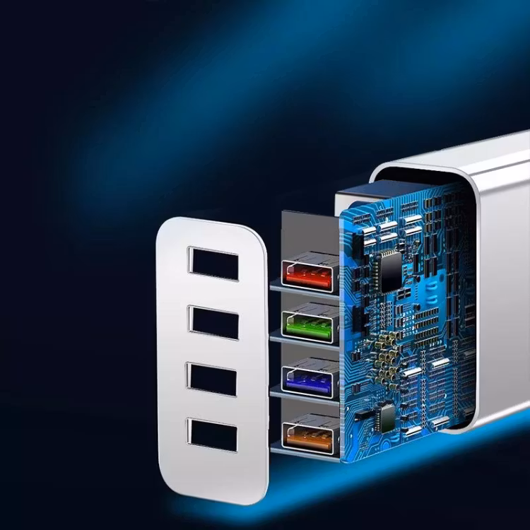 4 Port Quick Charge wall charger USB QC3.0
