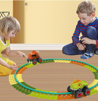 Dinosaur Car Tracks Toy 208 pcs