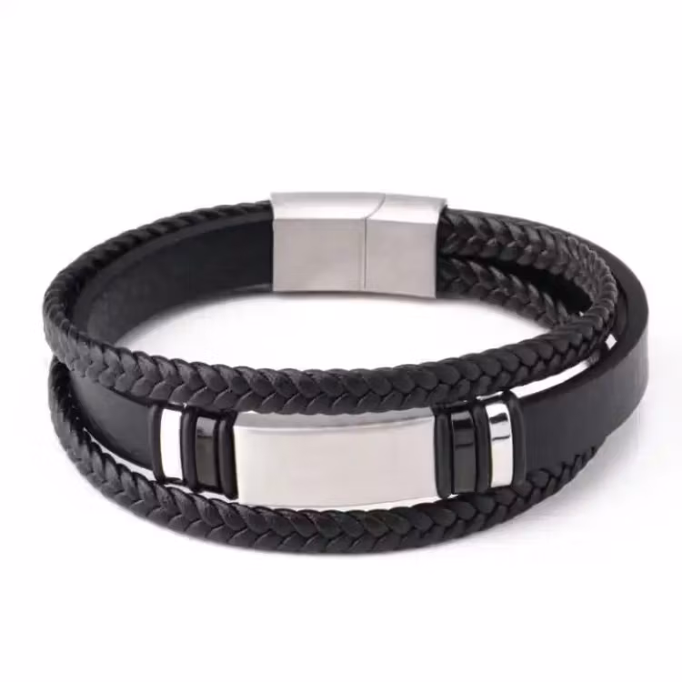 Handgjorda äkta läderarmband: Utstrålar elegans