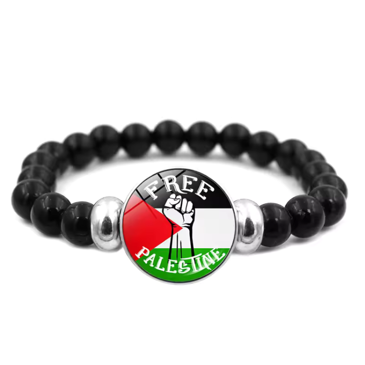 Palestinsk Flagga Kohud Armband med Justerbar