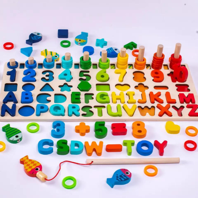Pedagogiska Trä Montessori leksaker