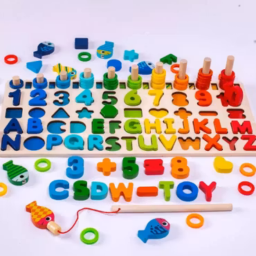 Pedagogiska Trä Montessori leksaker