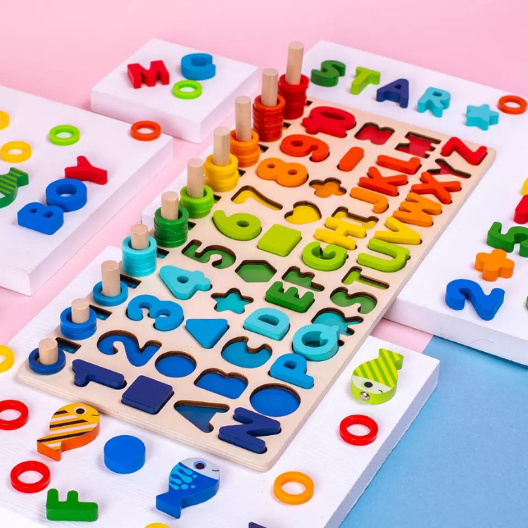 Pedagogiska Trä Montessori leksaker