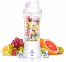 Portable Fruit Blender 600ml – USB Rechargeable Electric Blender