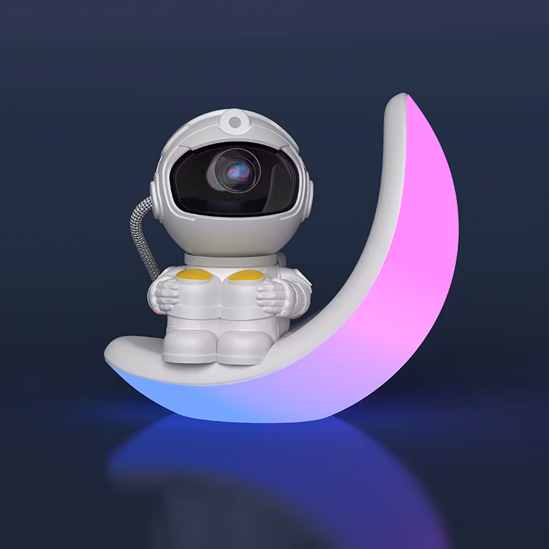 Månebula Astronautprojektor Galaxljus med Bluetooth-högtalare