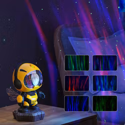 Galaxy Projector Kids with Colored Nebulas – Bi-Robot Lamp