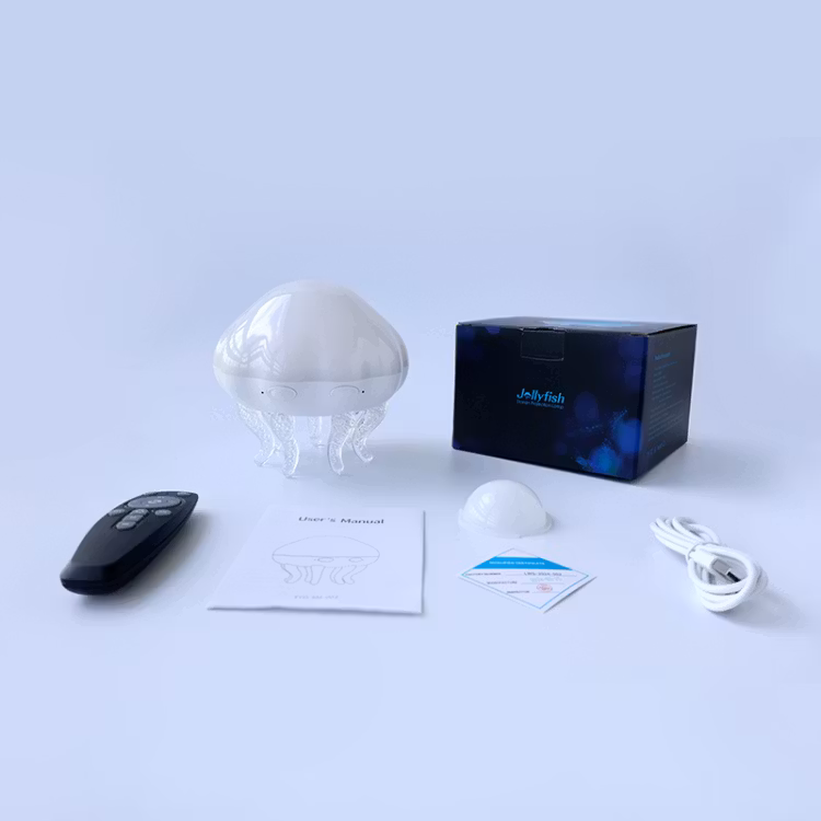 LED Havsprojektor med Maneter – Färgglad Vattenripple Nattlampa RGB