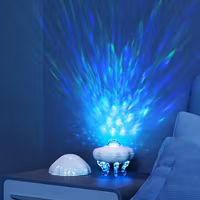 LED Ocean Projector with Jellyfish – Colorful Water Ripple Night Light RGB