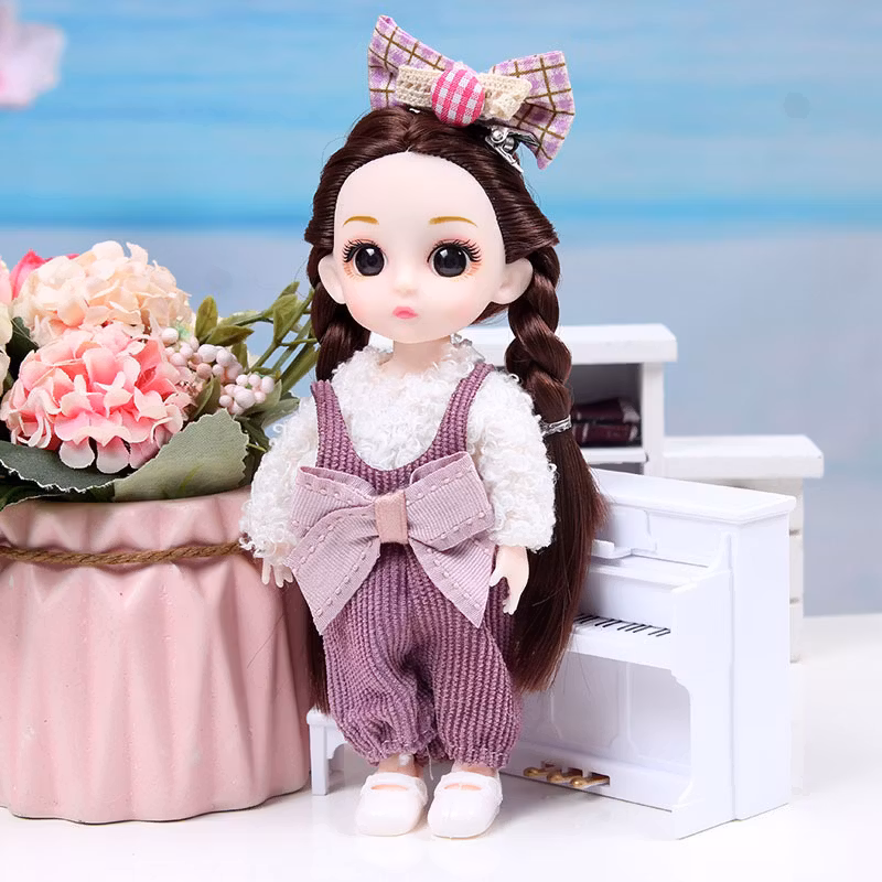 16 cm söta mini-dockor för flickor – Justerbara prinsessdockor