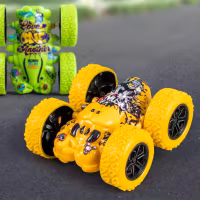 Mini Stunt Car for Kids – 360° Double-Side Graffiti Flip Car with Inertia Drive