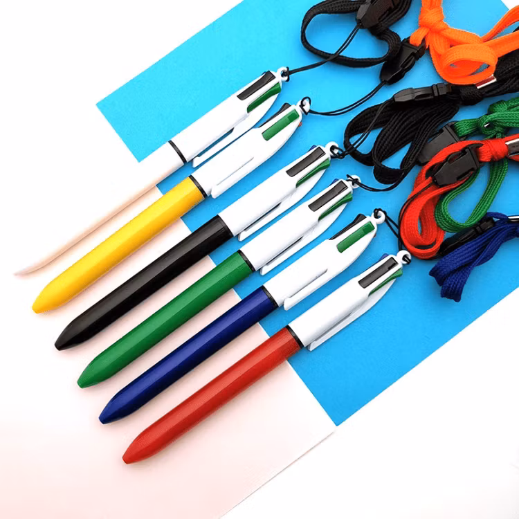 4-färgs Kulspetspenna med Klickfunktion – Smidig & Multifunktionell