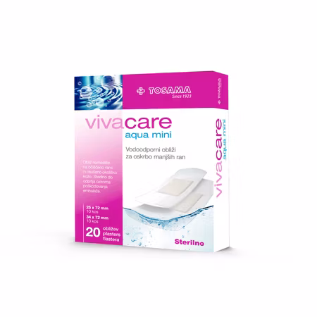 21208 Vivacare Aqua mini, sterila vattentäta plåster, 20-pack