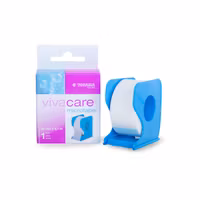 21402 Vivacare Microtape, självhäftande fixeringstejp, 25mmx9,1m, 1st