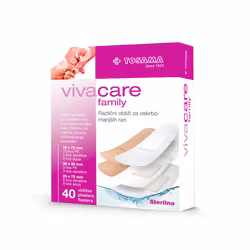 21210 Vivacare Family, blandade sterila plåster, 40-pack