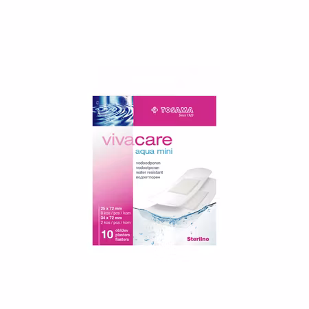 21207 Vivacare Aqua mini, sterila vattentäta plåster, 10-pack