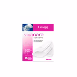 21203 Vivacare Sensitive, sterila allergivänliga plåster för känslig hud, 10-pack