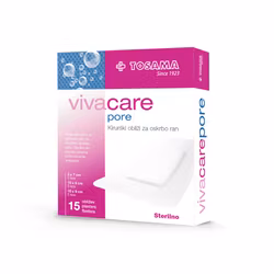 21209 Vivacare Pore, steril självhäftande kirurgisk kompress, 15-pack