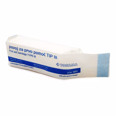 21806 Första hjälpen bandage typ III, 12cmx5m, 1st