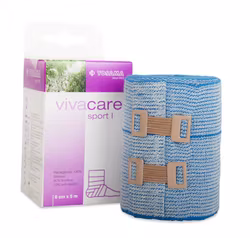 21301 Vivacare Sport I, elastiskt sportbandage, 8cmx5m, 1st