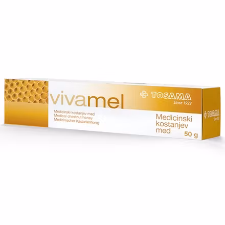 21102 Vivamel Medicinsk kastanjehonung för sårvård, tub 50g