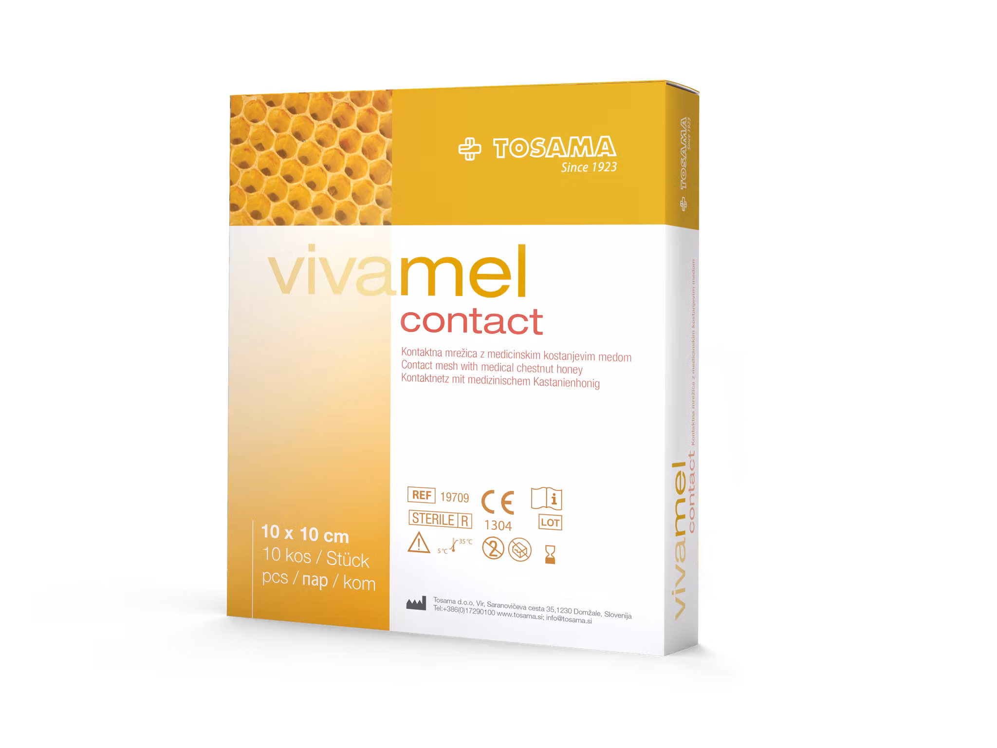21104 Vivamel Contact sårkompress 10x10cm, 10-pack
