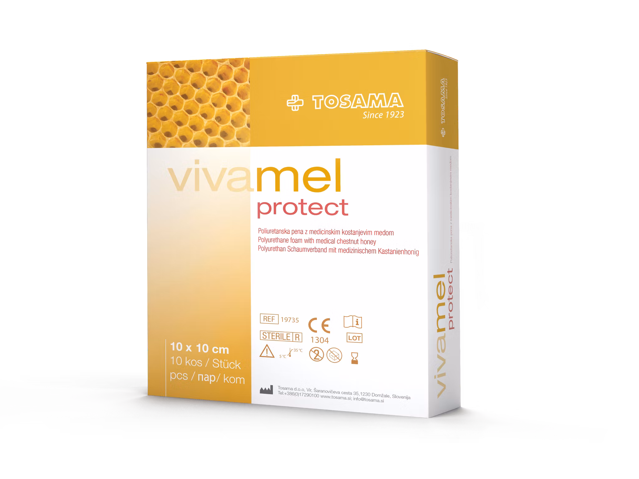 21108 Vivamel Protect sårkompress 10x10cm, 10-pack