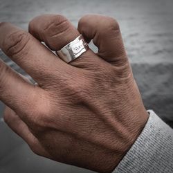 Silverring True Words  "Älskad"