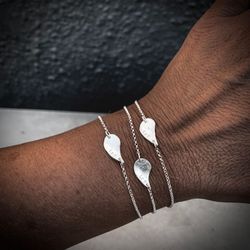 Silverarmband Löv av LIV