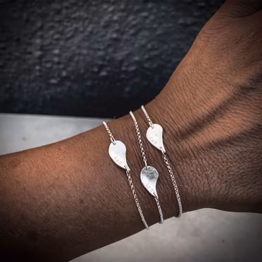 Silverarmband Löv av LIV