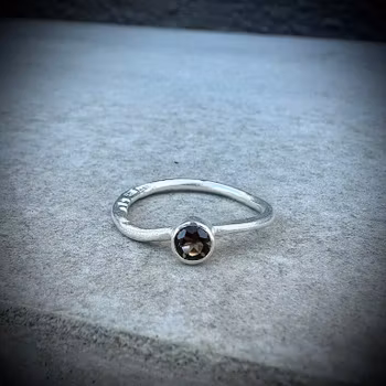 Silverring Smoky Quartz Beauty