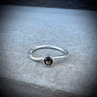 Silverring Smoky Quartz Beauty