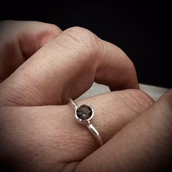 Silverring Smoky Quartz Beauty