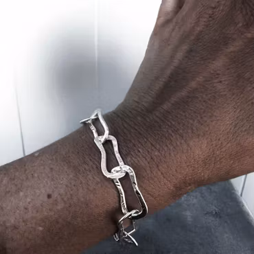 Silverarmband Tillsammans är vi starka