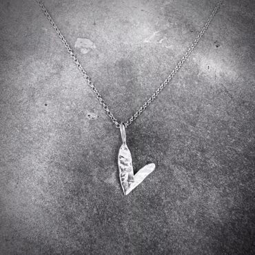 Silverhalsband Charming Heart