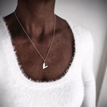 Silverhalsband Charming Heart