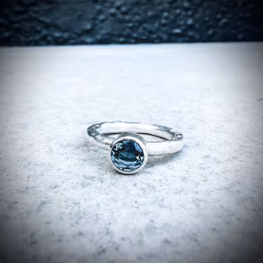 Silverring London Topas