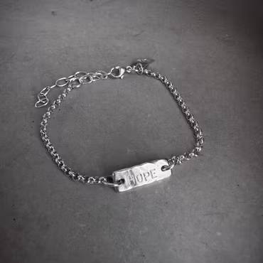 Silverarmband Hope