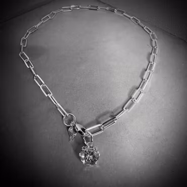 Silverhalsband Shine