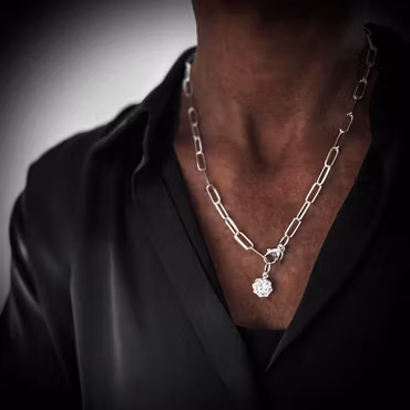 Silverhalsband Shine