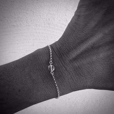 Silverarmband Zirconia Pearl