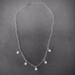 Silverhalsband Pearls for You