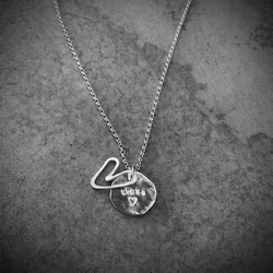 Silverhalsband LYCKA